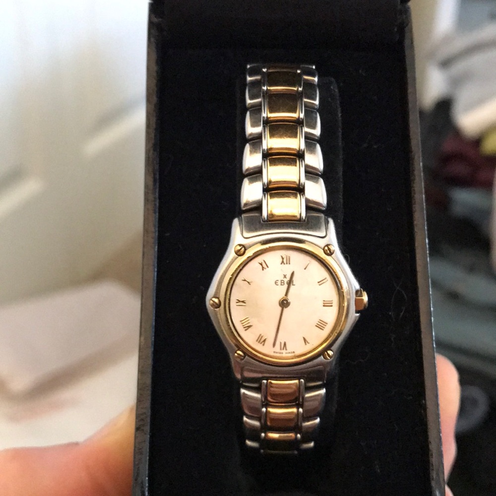 EBEL 1911 series MOP face 18k gold links watch